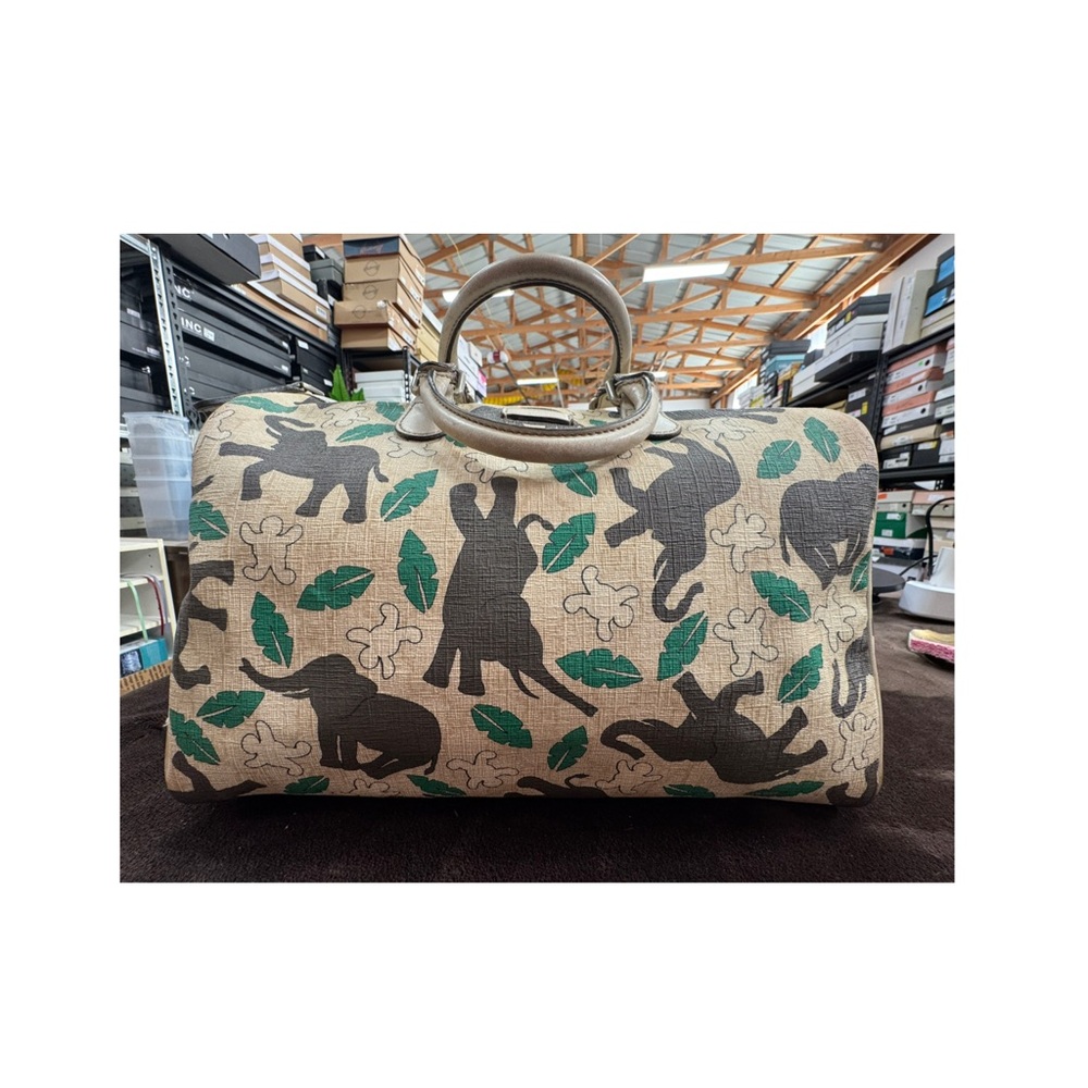 Very Rare Gucci Joy Elephant Print Boston Handbag